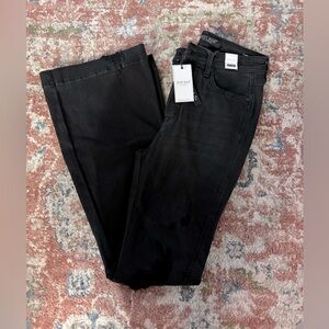 NWT - Judy Blue black flared high waisted jeans